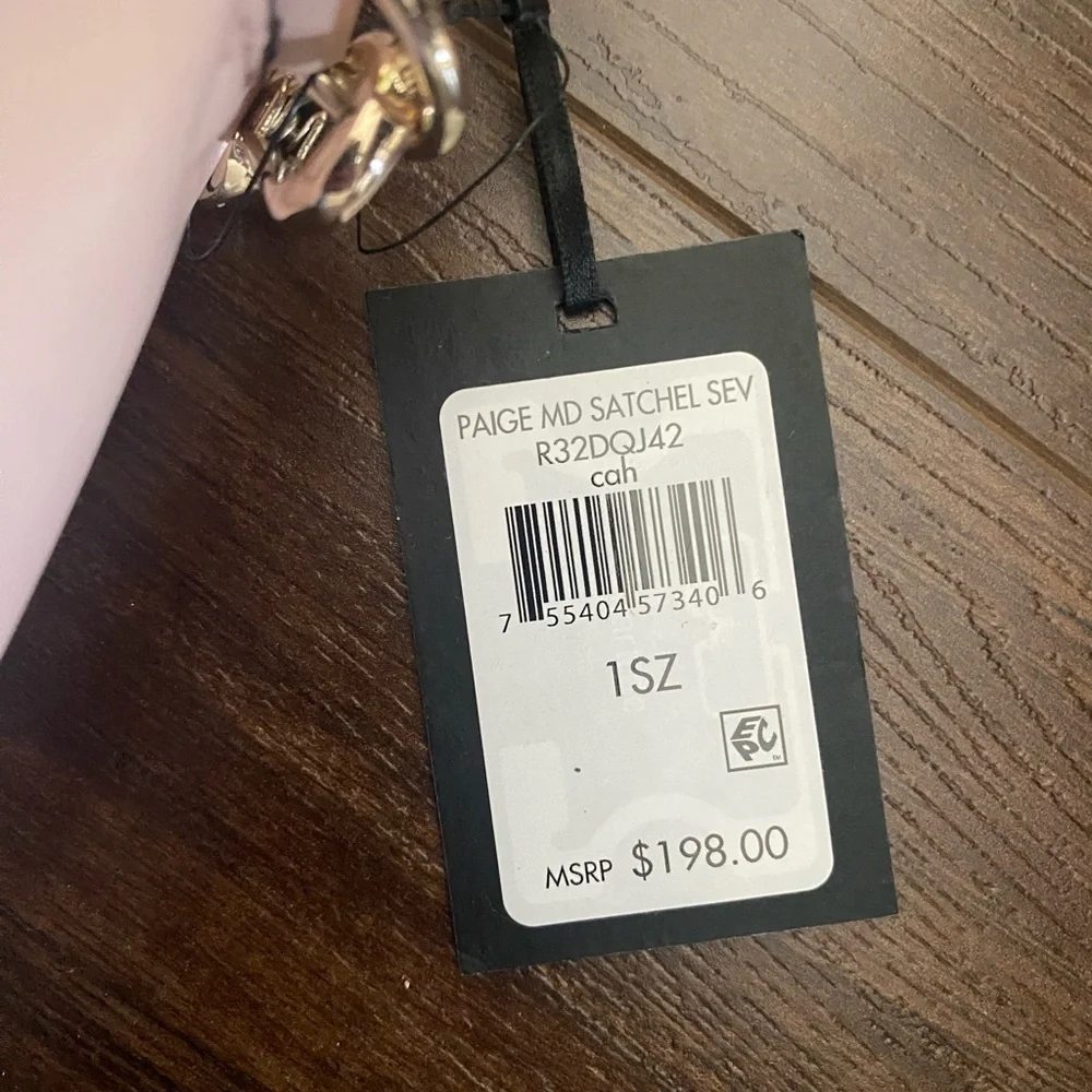 DKNY Pink Paige Medium Satchel NWT - Picture 10 of 16